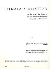 Johann Wilhelm Hertel Notenblätter Sonata à quattro per 2 corni e