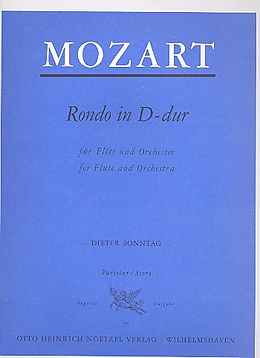 Wolfgang Amadeus Mozart Notenblätter Rondo D-Dur
