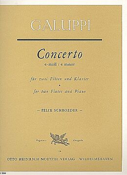 Baldassare Galuppi Notenblätter Concerto e-Moll