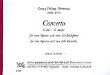 Georg Philipp Telemann Notenblätter Concerto G-Dur
