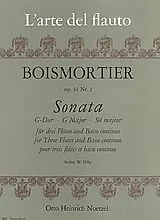 Joseph Bodin de Boismortier Notenblätter Sonate G-Dur op.34,2