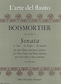 Joseph Bodin de Boismortier Notenblätter Sonate G-Dur op.34,2