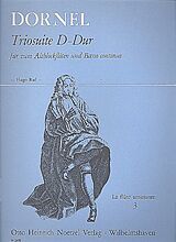 Louis-Antoine Dornel Notenblätter Triosuite D-Dur für