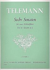 Georg Philipp Telemann Notenblätter 6 Sonaten Band 2 (Nr.4-6)