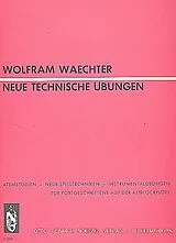 Wolfram Wächter Notenblätter Neue technische Übungen
