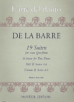 Michel de la Barre Notenblätter 19 Suiten Band 2 (Nr.4-9)