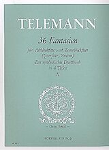 Georg Philipp Telemann Notenblätter 36 Fantasien Band 2 (Nr.9-18)