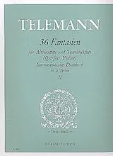 Georg Philipp Telemann Notenblätter 36 Fantasien Band 2 (Nr.9-18)