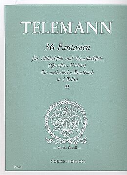 Georg Philipp Telemann Notenblätter 36 Fantasien Band 2 (Nr.9-18)