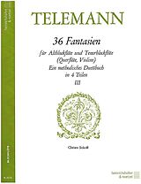 Georg Philipp Telemann Notenblätter 36 Fantasien Band 3 (Nr.19-26)