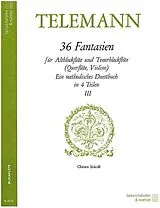 Georg Philipp Telemann Notenblätter 36 Fantasien Band 3 (Nr.19-26)