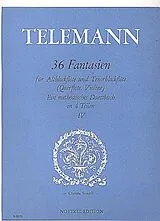 Georg Philipp Telemann Notenblätter 36 Fantasien Band 4 (Nr.27-36)