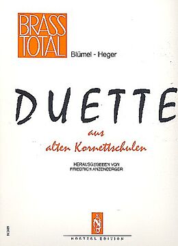  Notenblätter Duette aus alten Kornettschulen