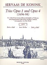 Servaas de Konink Notenblätter Trios aus op.1 und op.4 Band 1