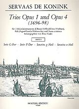 Servaas de Konink Notenblätter Trios aus op.1 und op.4 Band 3