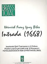 Heinrich Ignaz Franz von Biber Notenblätter Intrada