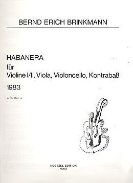 Bernd Erich Brinkmann Notenblätter Habanera für 2 Violinen, Viola