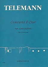 Georg Philipp Telemann Notenblätter Concerto F-Dur
