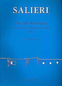 Antonio Salieri Notenblätter Piccola serenata für