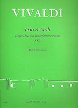 Antonio Vivaldi Notenblätter Trio a-Moll nach RV106