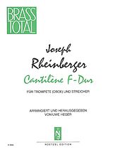 Joseph Gabriel Rheinberger Notenblätter Cantilene F-Dur