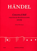 Georg Friedrich Händel Notenblätter Concerto d-Moll nach op.3,5