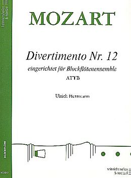 Wolfgang Amadeus Mozart Notenblätter Divertimento Nr.12 KV252
