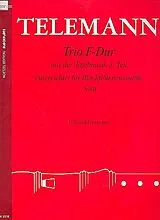 Georg Philipp Telemann Notenblätter Trio F-Dur