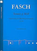 Johann Friedrich Fasch Notenblätter Sonate g-Moll für 4 Blockflöten (Ensemble)