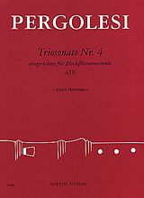 Giovanni Battista Pergolesi Notenblätter Triosonate Nr.4