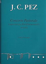 Johann Christoph Pez Notenblätter Concerto Pastorale