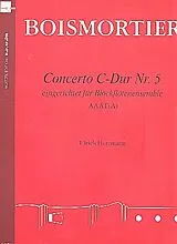 Joseph Bodin de Boismortier Notenblätter Concerto C-Dur Nr.5