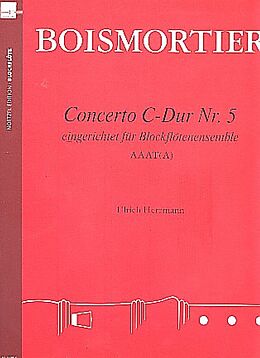 Joseph Bodin de Boismortier Notenblätter Concerto C-Dur Nr.5