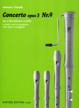 Antonio Vivaldi Notenblätter Concerto op.3,9 für