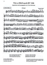 Antonio Vivaldi Notenblätter Trio a-Moll nach RV106