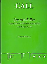 Leonhard von Call Notenblätter Quartett F-Dur