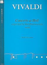 Antonio Vivaldi Notenblätter Concerto a-moll RV108 für AATB