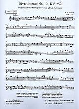 Wolfgang Amadeus Mozart Notenblätter Divertimento Nr.12 KV252 für 4 Blockflöten