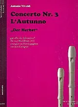 Antonio Vivaldi Notenblätter Der Herbst aus Die 4 Jahreszeiten