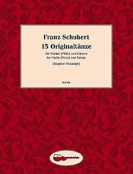 Franz Schubert Notenblätter 15 Originaltänze D365