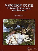 Napoleon Coste Notenblätter 25 études de genre op.38