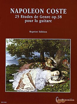 Napoleon Coste Notenblätter 25 études de genre op.38