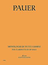 Jiri Pauer Notenblätter Monologhi Di Tutti I Giorni