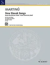 Bohuslav Martinu Notenblätter Neue slowakische Lieder