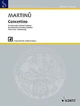 Bohuslav Martinu Notenblätter Concertino H 143