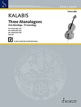 Victor Kalabis Notenblätter Drei Monologe