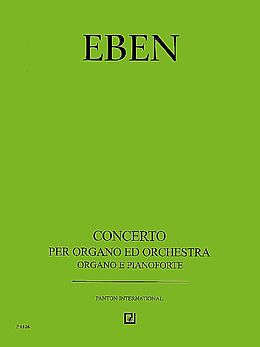 Petr Eben Notenblätter Konzert für Orgel und Orchester