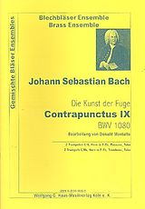 Johann Sebastian Bach Notenblätter Contrapunctus 9 aus BWV1080