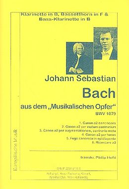 Johann Sebastian Bach Notenblätter Das musikalische Opfer BWV1079 Auszüge