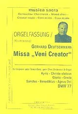 Gerhard Deutschmann Notenblätter MISSA VENI CREATOR DWV77 FUER